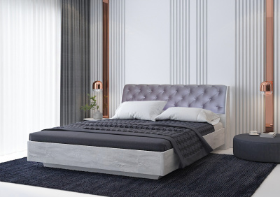  Кровать с мягким изголовьем Дельта-3 200x140 см