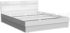  Кровать Челси Белый/Белый глянец 200x160 см